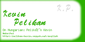 kevin pelikan business card